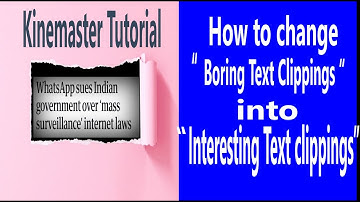 Text Effects in Kinemaster | Kinemaster Clip Graphics Video Editing Tutorial | Smart Text Effects |