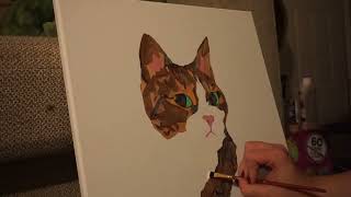 Mustard SpeedPaint | Geometric Pet Painting Timelapse by Melissa Hilliker 14 views 6 months ago 1 minute, 7 seconds
