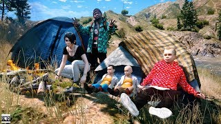 Gta 5 real life mod ss5 #14 baby twins first time camping