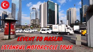 [4Kgoprohero9] 🇹🇷 Motorcycle Tour Istanbul Levent To Maslak Istanbulda Scooterimle Gezdim