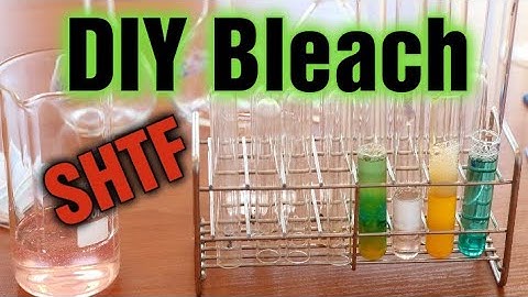 Make Your Own Bleach With Pool Shock