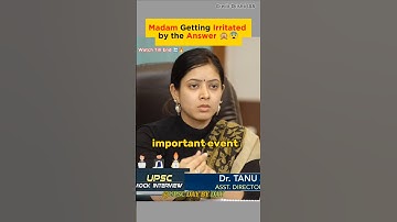 Tricky Question to IAS Aspirants and Answer Brilliantly ✅🔥 |UPSC Interview#shorts