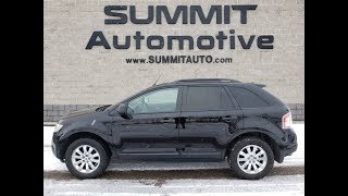 2008 FORD EDGE SE FWD BLACK WALK AROUND REVIEW FOR SALE 9J99B SOLD! www.SUMMITAUTO.com