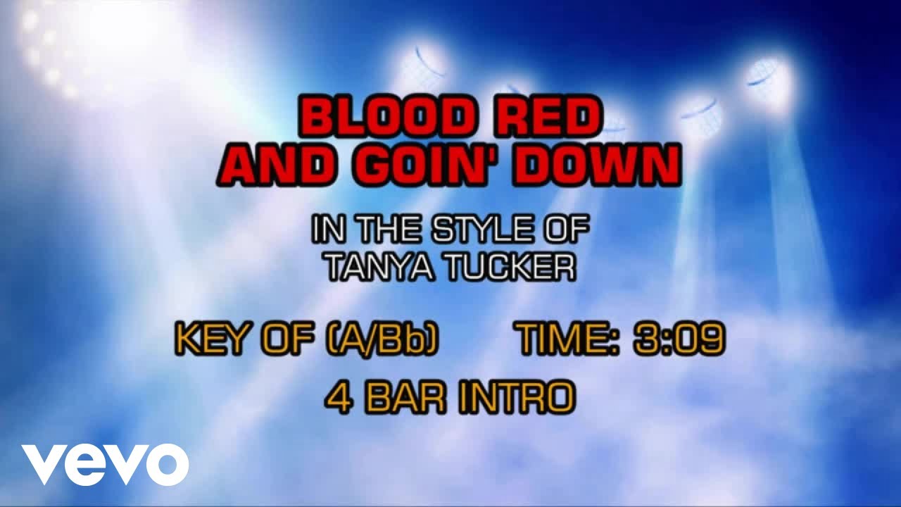 Tanya Tucker - Blood Red And Goin' Down (Karaoke Guide Vocal) 