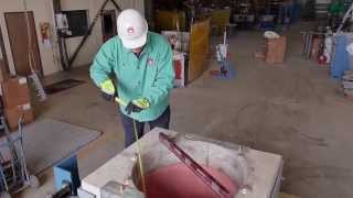 Installation of a Crucible in a Coreless Induction Furnace - Presented by Vesuvius/Foseco