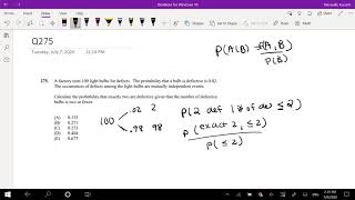 SOA Exam P Question 275 | Probability of Conditional Exponential Distribution