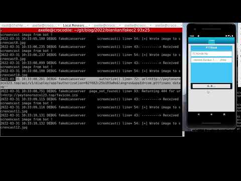Infection with Android Bian Lian malware