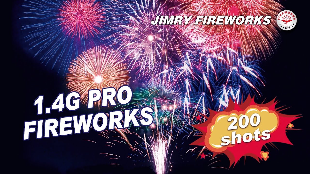 Wallop Firework Compound New 200Shots 1.4G Pro Fireworks Compound Cake - YouTube