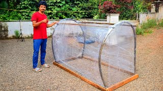 Amazing idea To Make Outdoor Chicken Cage Using Wrapping Sheet | Easy Way to Make Chicken Cage by Craft Village 1,800 views 4 months ago 6 minutes, 30 seconds