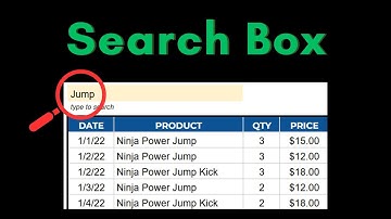 🔍 Create a Search Box in Google Sheets