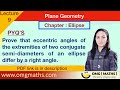 Ellipse | PYQ | Plane Geometry | Bsc | #omgmaths #planegeometry #ellipse #bscmaths
