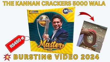 the Kannan crackers 2024 5000 wala crackers price |crackers testing video in Tamil |