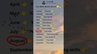 Your Birth Month Reveals Your Hidden Power 😳🔥 | #shorts #viral #trending #youtubeshorts #shortvideo