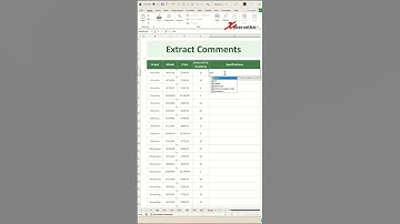 Extract comments into cell content in Excel - Excel Tips and Tricks