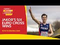 Six in a row! 🥵 EVERY Jakob Ingebrigtsen cross country gold medal