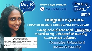 Day 10 (Set 3: Computer Networks & Security) of PYQ Blitz: 25-a-Day | KPSC CSE #studywithclick