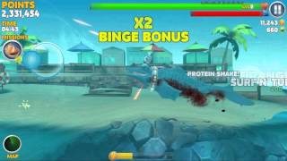 Vortex and Laser both gadgets on an episode of Hungry Shark Evolution