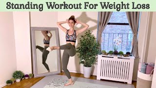 20 MIN STANDING WORKOUT FOR WEIGHT LOSS | No Jumping | Full Body Sculpt & Tone