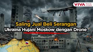 Russia Vs Ukraina Saling Serang, Moskow Dihujani Drone
