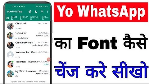 yo WhatsApp ka font style kaise change kare।। how to change yo WhatsApp font style