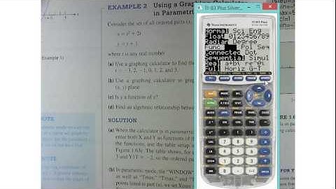 Precalculus 1.5 Parametric Relations Example 2