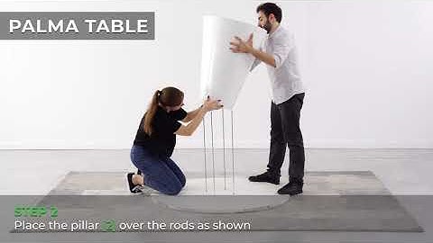 How to assemble the Palma Round Pedestal Dining Table from Furniturebox UK