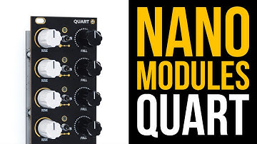 NANO Modules QUART // quad envelopes or LFOs - Eurorack demo & patch tips