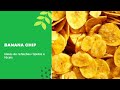 banana chips com banana da terra madura.