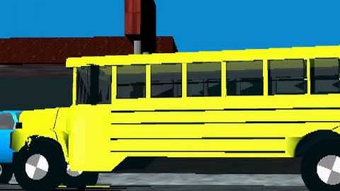 3-D Simulation of Head-on Bus Accident from an Eye Witness Perspective