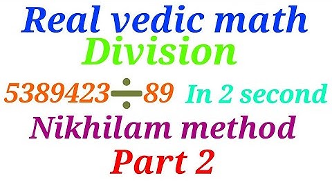 Real vedic math| division short trick| nikhilam method| learning smart