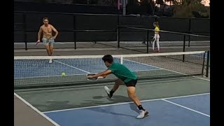 6.0 Men's Singles Pickleball. Andre Millet vs Luke Ness. Game 3 of 3