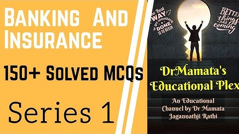 Banking and Insurance । MCQ Questions with Answers । Series 1 । by Dr Mamta Rathi