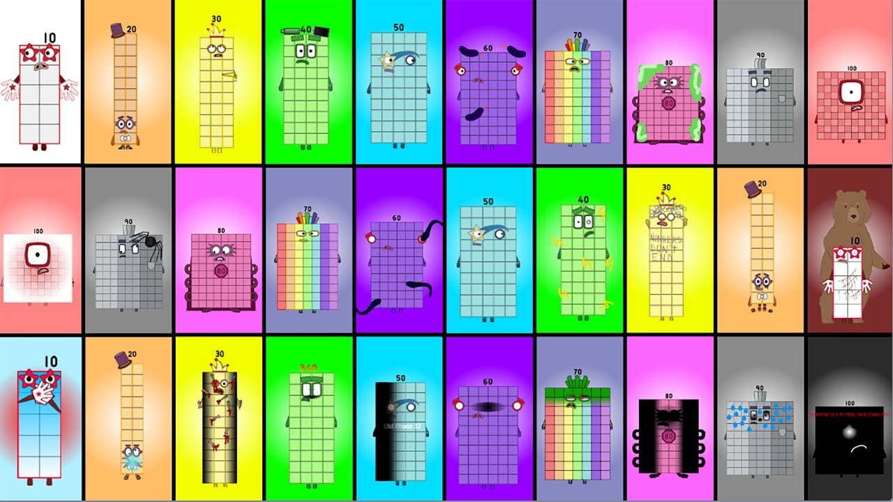 Guess the Hidden Pattern in Three Phobiablocks Band Reimagined (10-100) REALLY Mesmerizing!