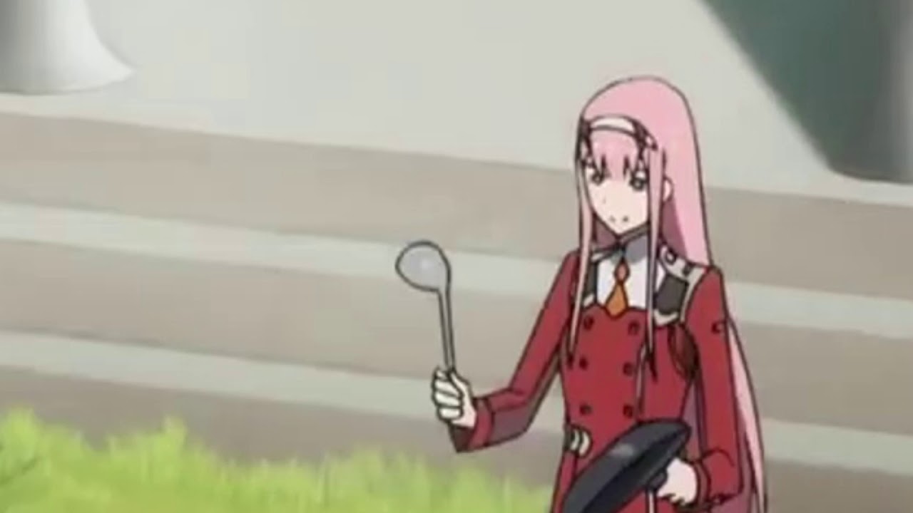 Zero Two Hitting A Pan But It S The Mii Channel Theme - zero two protecc roblox