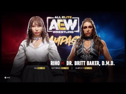 AEW Rampage| Riho vs Dr. Britt Baker AEW Fight Forever - YouTube