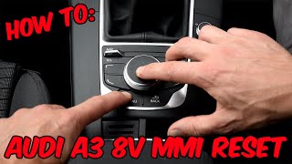 How To: Audi A3 8V MMI Reset screenshot 5