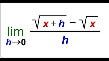 Derivative of sqrt (x) from the limit definition
