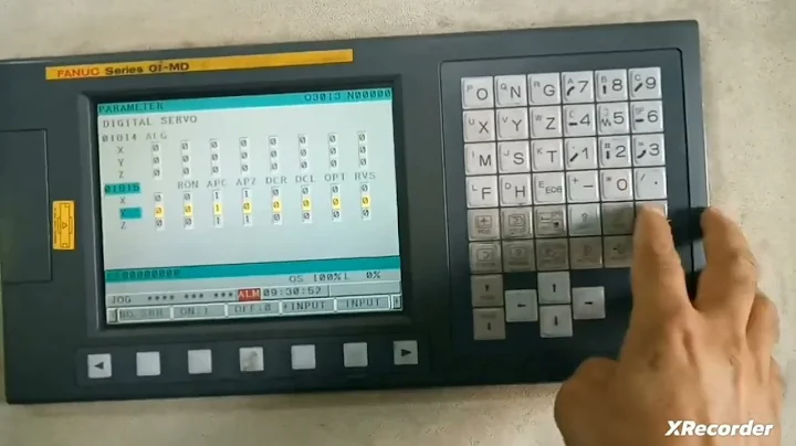 cnc machine 1815 parameters refrence setting in vmc machine