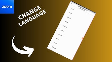 how to change language in zoom