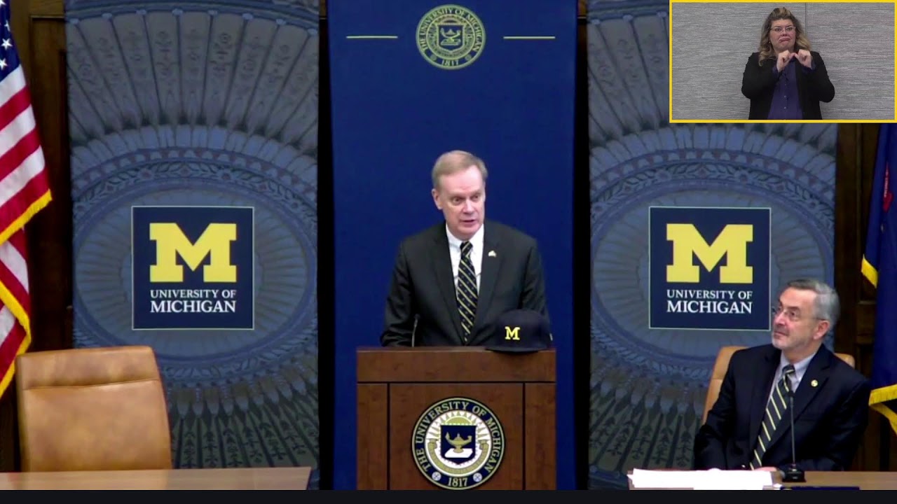 University of Michigan - Board of Regents Meeting