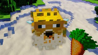 I made the Pufferfish Meme in Minecraft