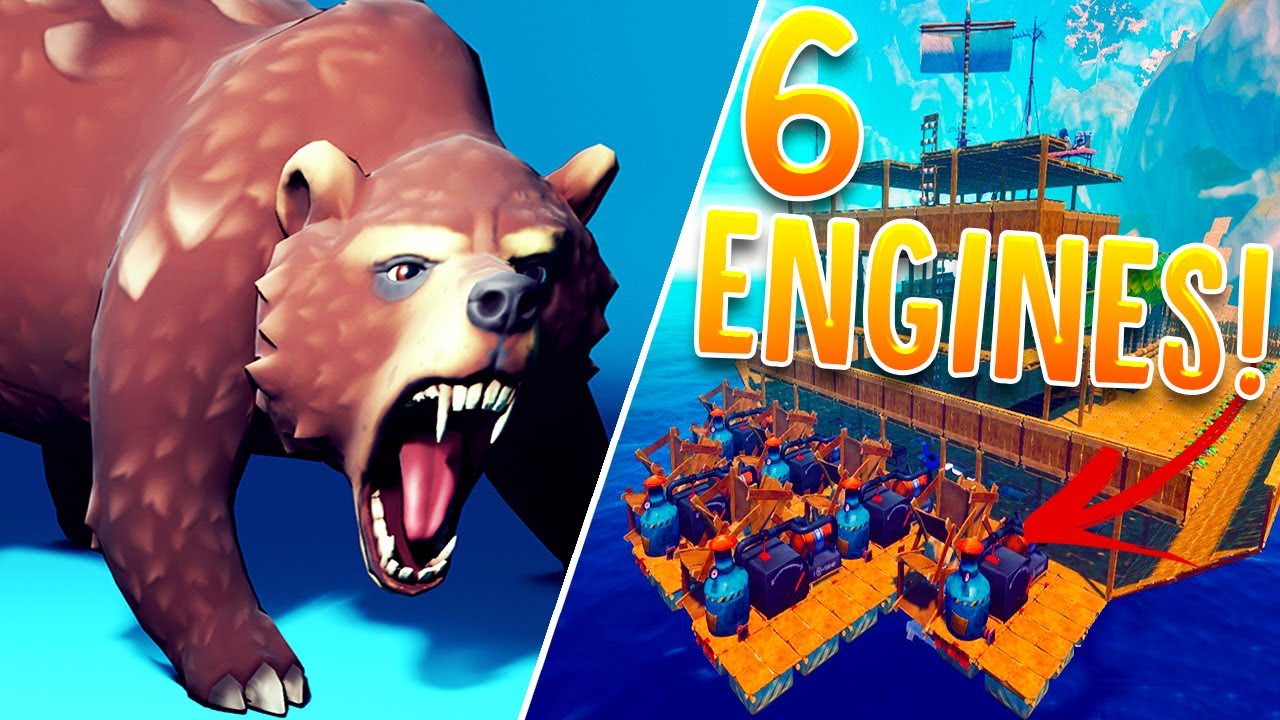 I Added 6 Engines To My Ship & Made It A Speedboat - The NEW Giant Balboa Island - RAFT I Added 6 Engines To My Ship & Made It A Speedboat - The NEW Giant Balboa Island - RAFT