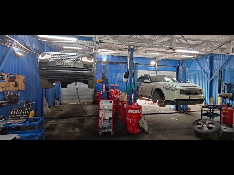 #403 Профессиональная аппаратная полная замена масла в АКПП Range Rover L405. АКПП: ZF8HP70