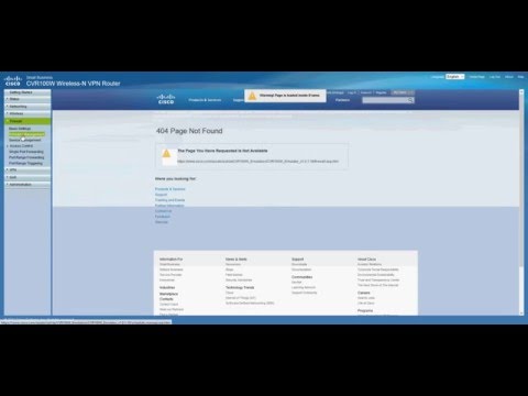Cisco CVR100W Wireless-N VPN Router admin page | ITFroccs.hu