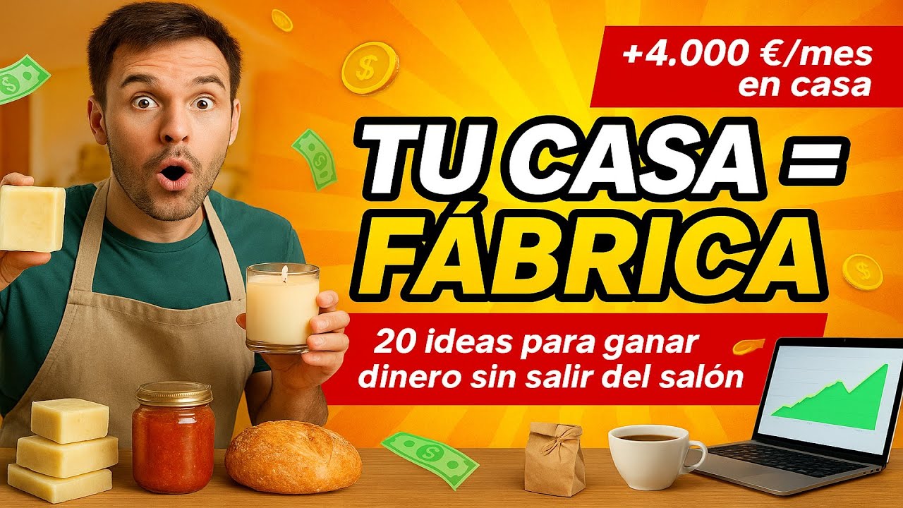 🏠 ¡FÁBRICAS en CASA! 20 IDEAS para GANAR DINERO RÁPIDO sin SALIR de TU ...