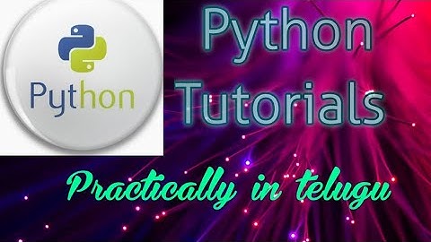 Decision making statements in python || Python tutorials in telugu