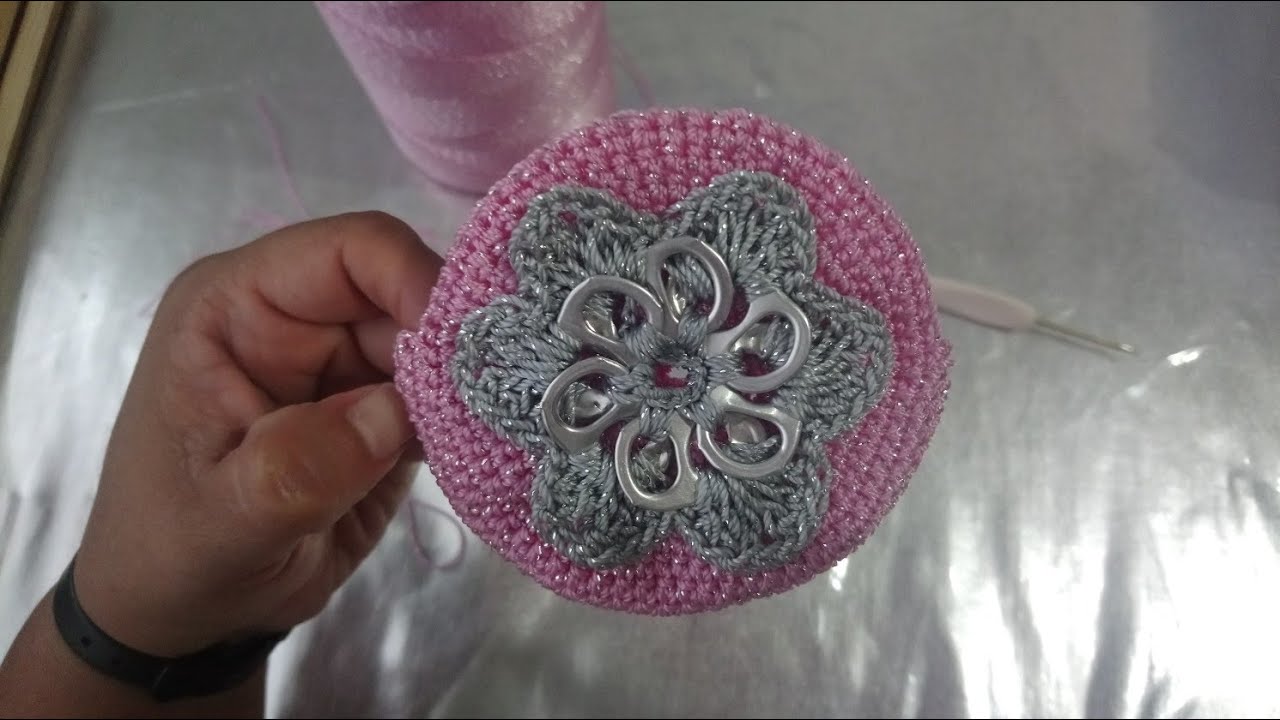 Monedero Tejido Crochet Con Fichas Anillas de - YouTube