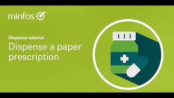 Dispense a paper prescription in Minfos