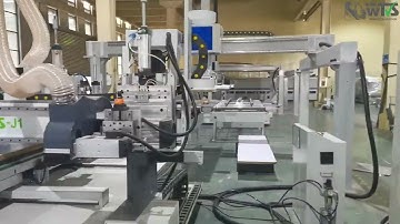 CNC Door Cutting Saw with auto Loading and Unloading | Wood Tech Solution