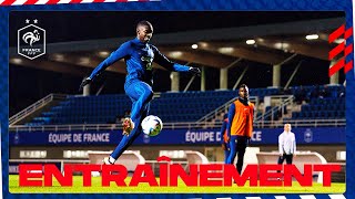 Premier entraînement à Clairefontaine, Equipe de France I FFF 2022